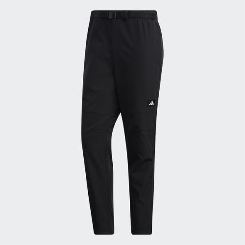 ADIDAS URBAN 男裝 長褲 訓練 可調節腰帶 拉鍊口袋 黑【運動世界】GM4439