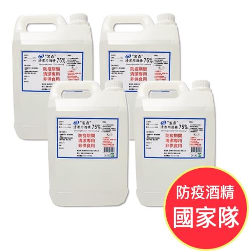 【宸鼎】75%防疫酒精4入組(4000ML X 4) 酒精國家隊