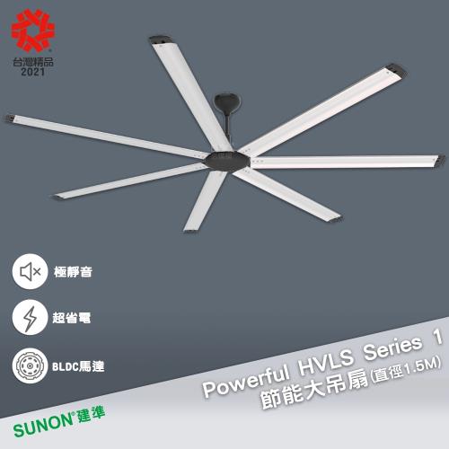 SUNON 節能大吊扇 1.5M Powerful HVLS Series 1工業吊扇 節能扇 吊掛扇