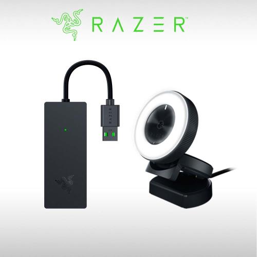 RAZER 雷蛇 Ripsaw X-USB 遊戲視頻/電競直播 擷取盒+ KIYO 清姬 補光燈網路攝影機