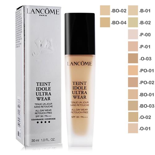 LANCOME 蘭蔻 零粉感超持久粉底 SPF38/PA+++(30ml)-#BO-02/#B-01/#B-02/#PO-01-公司貨