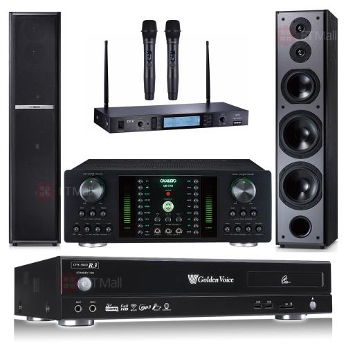金嗓 CPX-900 R3伴唱機 4TB+OKAUDIO DB-7AN擴大機+TEV TR-5600無線麥克風+TDF M-6主喇叭
