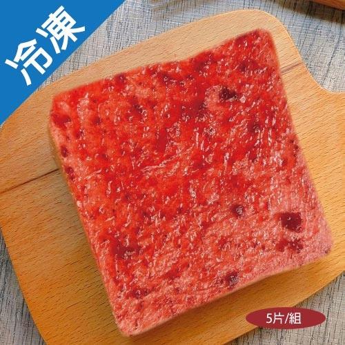 榮冠草莓厚片吐司5片/組【愛買冷凍】