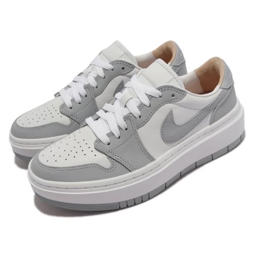 Nike 休閒鞋 W Air Jordan 1 Elevate Low 女鞋 厚底 增高 小Dior 灰白 DH7004-100 [ACS 跨運動]