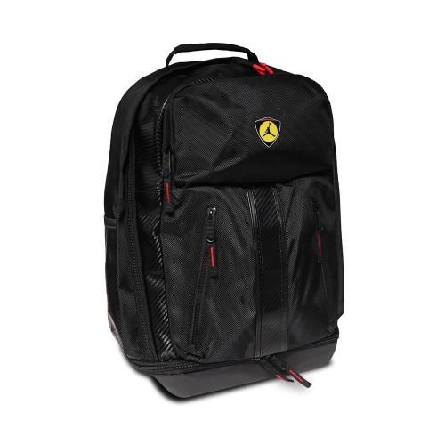 Nike 後背包 Ferrari Backpack 男款 喬丹 法拉利 大容量 筆電夾層 黑 JD2213001GS-002 [ACS 跨運動]