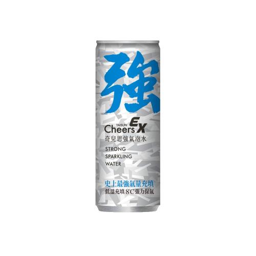 【泰山】Cheers EX 強氣泡水 AIcan250ml(24入/箱)x2箱