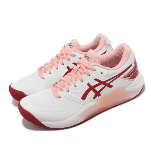 Asics 網球鞋 GEL-Challenger 13 女鞋 粉紅色 白紅 穩定 支撐 亞瑟膠 亞瑟士 1042A164103