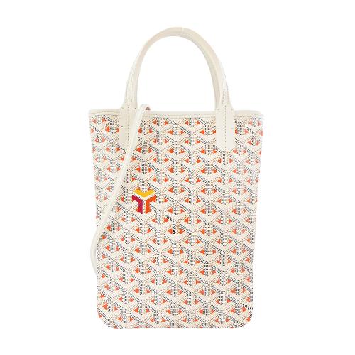 GOYARD Poitiers Claire-Voie 限定款手提/斜背兩用包-迷你/白粉- PChome 24h購物