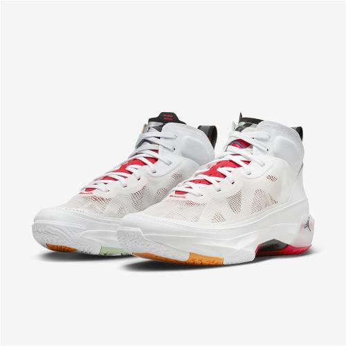 Nike 籃球鞋Air Jordan XXXVII PF Hare 兔寶寶白紅男鞋37代喬丹氣墊