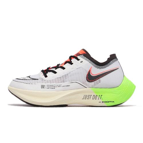 Nike 慢跑鞋Wmns ZoomX Vaporfly Next% 2 女鞋白黑雙色中底碳板運動鞋