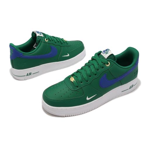 Nike 休閒鞋Air Force 1 07 LV8 綠藍白AF1 40周年男鞋小勾DQ7658-300