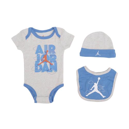 Nike 包屁衣禮盒 Jordan Baby 寶寶上衣 新生兒 滿月禮 喬丹 圍兜 帽子 0~12個月 JD2233010NB-001