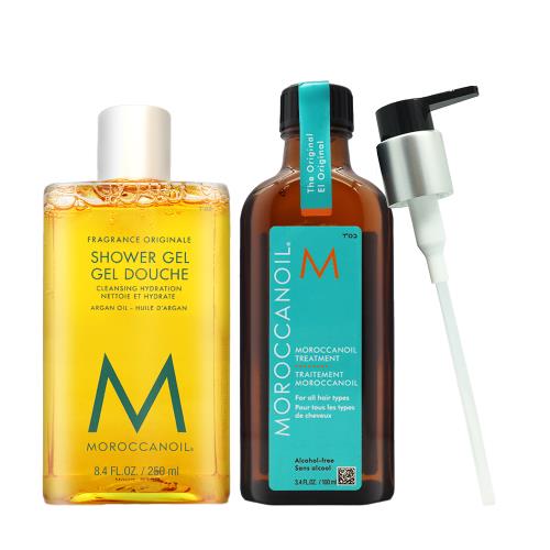 【MOROCCANOIL】沐浴膠禮盒(摩洛哥優油100ml+沐浴膠250ml)