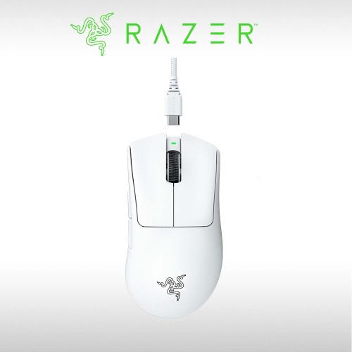 RAZER DEATHADDER V3 PRO 雷蛇 煉獄蝰蛇 V3 PRO 無線電競滑鼠-白