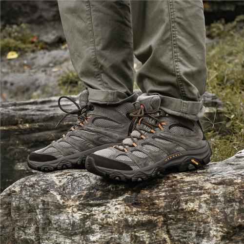 Merrell 登山鞋Moab 3 Mid GTX 男鞋泰迪熊棕黑越野戶外防水郊山