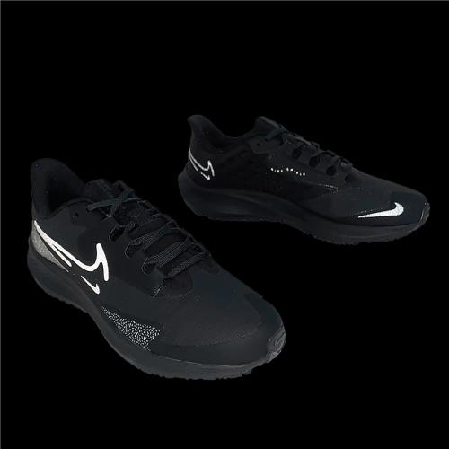 Nike 慢跑鞋Air Zoom Pegasus 39 Shield 男鞋黑全黑防潑水路跑緩震