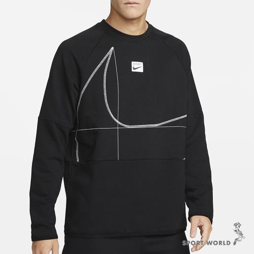 NIKE 男裝 長袖 訓練 Dri-FIT 法式毛圈 黑 DQ6623-010