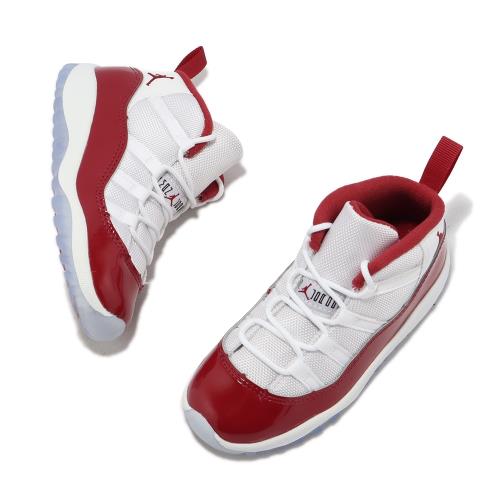 Nike Jordan 11 Retro TD 童鞋 小童 櫻桃紅 白 Cherry 11代 AJ11 378040-116