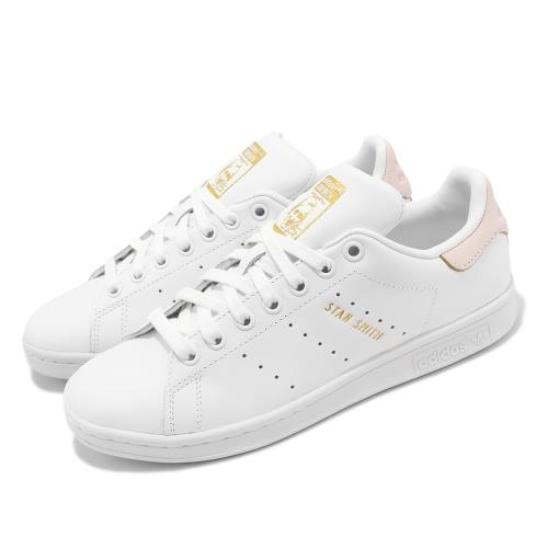 adidas 休閒鞋 Stan Smith W 女鞋 白 粉尾 經典 復古 史密斯 皮革 小白鞋 愛迪達 HQ6643