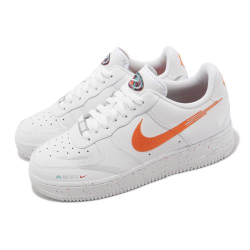 Nike Wmns Air Force 1 07 LX 女鞋白桃紅橘黃綠AF1 潑墨FD4622-131