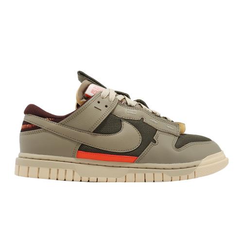 Nike Air Dunk Jumbo 橄欖色咖啡復古解構拼接男鞋厚鞋舌休閒鞋DV0821