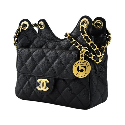 CHANEL Hobo Bag C LOGO LOGO