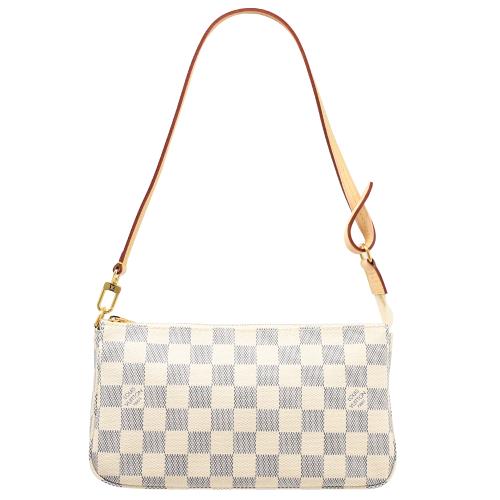 Louis Vuitton LV N41207 新版Damier 白棋盤格紋手提單肩腋下包