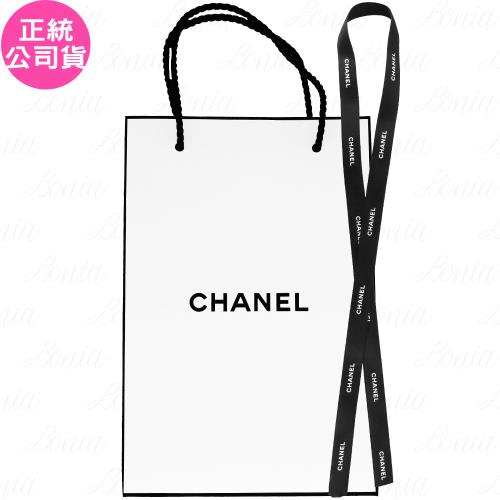 CHANEL香奈兒緞帶(80cm)+CHANEL香奈兒中紙袋(公司貨)|CHANEL 香奈兒