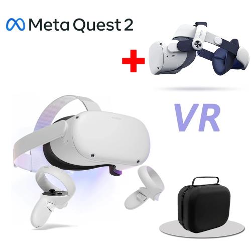 Meta Quest】Oculus Quest 2 VR 256G頭戴式裝置(周邊全配組)|電玩週邊