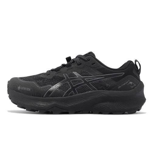 Asics 越野跑鞋GEL-Trabuco 11 GTX 女鞋黑防水亞瑟膠緩震戶外運動鞋亞