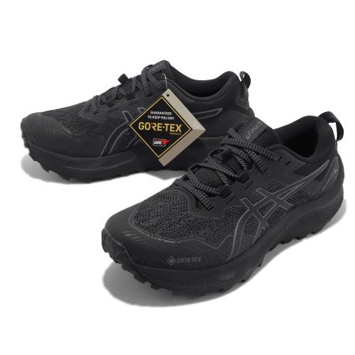 Asics 越野跑鞋GEL-Trabuco 11 GTX 女鞋黑防水亞瑟膠緩震戶外運動鞋亞