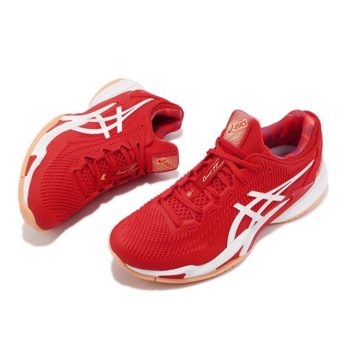 Asics 網球鞋 Court FF 3 Novak 男鞋 法網配色 紅 白 亞瑟士 喬科維奇 緩震 襪套式 1041A363961