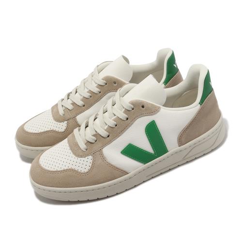 Veja 休閒鞋V-10 Chromefree Leather 男鞋卡其棕綠法國小白鞋麂皮