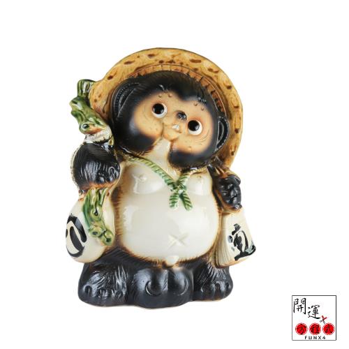 開運方程式-日本製信樂燒招財狸貓TANUKI(吉祥物/日式料理/居酒屋開運