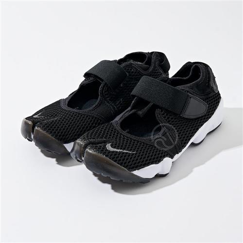 Nike Air Rift BR 男女黑白忍者鞋魔鬼氈涼鞋848386-001|休閒運動鞋|Her