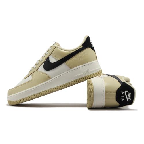 Nike 休閒鞋 Air Force 1 07 LX 男鞋 奶茶 黑 AF1 皮革 經典 DV7186-700