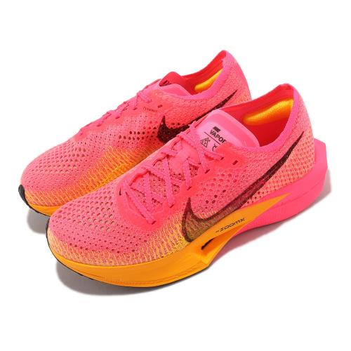 Nike 競速跑鞋Wmns ZoomX Vaporfly Next% 3 桃紅橘女鞋路跑碳板運動鞋