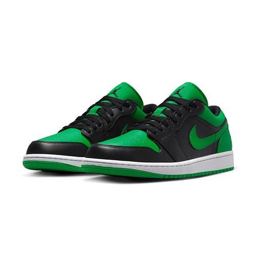 Nike Jordan 1 Low Lucky Green 男黑綠喬丹穿搭低筒休閒鞋553558-065