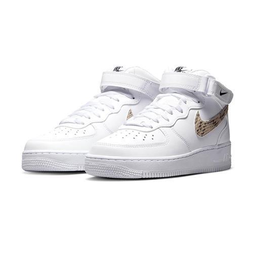 Nike Wmns Air Force 1 07 Mid 女白蛇紋中筒經典穿搭休閒鞋DD9625-101