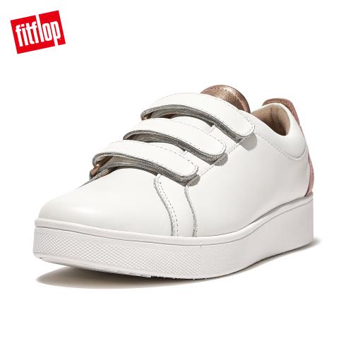 FitFlop】RALLY METALLIC-BACK LEATHER STRAP SNEAKERS魔鬼氈造型休閒