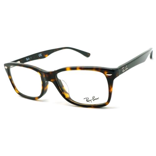 【RayBan】雷朋 光學鏡框 膠框眼鏡 RB5228F 2012 53mm 方框眼鏡 玳瑁色
