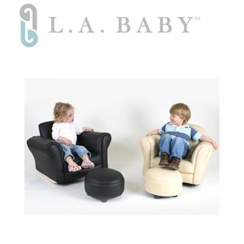 沙發搖椅L.A. Baby美國加州貝比~兒童專屬沙發搖椅(附多功能小椅凳)