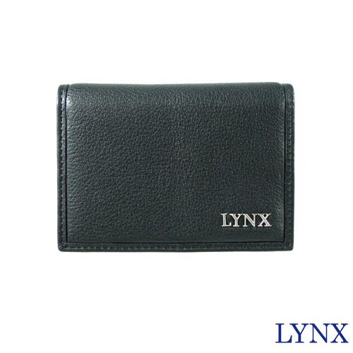 【Lynx】俐落簡約男用名片夾(咖/黑)