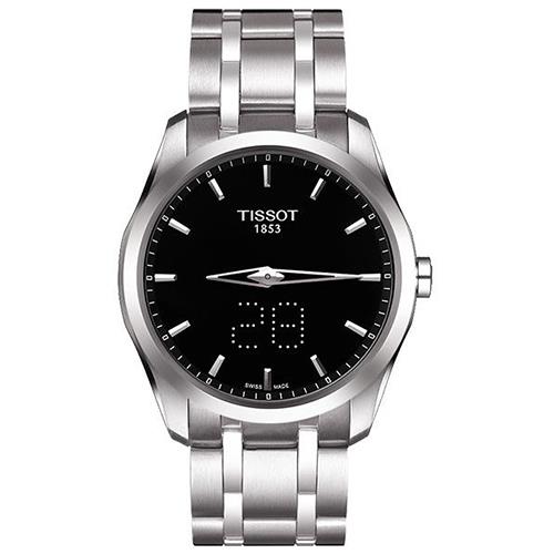 TISSOTCouturier系列Date時尚腕錶-黑T0354461105100