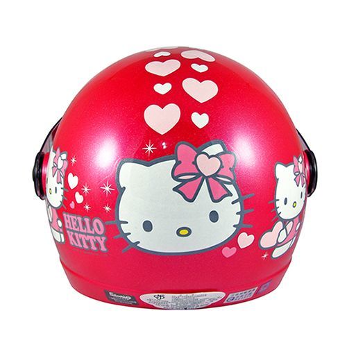 Hello Kitty 愛心 兒童安全帽-小童/桃紅(CA002-55)