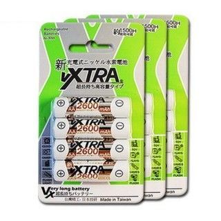 【VXTRA】3號高容量2600mAh低自放充電電池(12顆入)