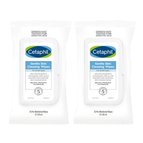 Cetaphil舒特膚 溫和多效潔膚棉25片/盒(2入特惠)