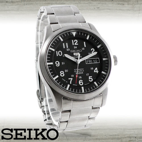 【SEIKO 精工】盾牌五號日製/運動機械錶(SNZG13J1)