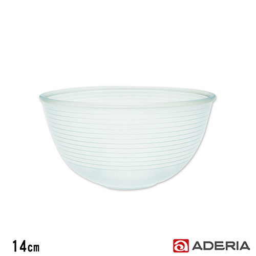 【ADERIA】日本進口陶瓷塗層耐熱玻璃調理碗14cm