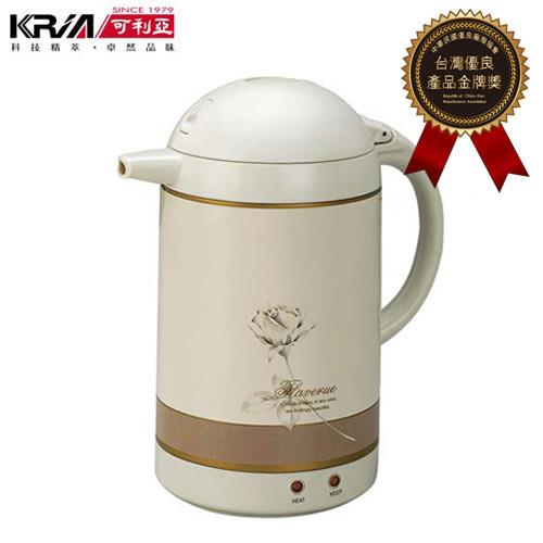 KRIA可利亞 1.5L自動保溫型迷你電熱水瓶/快煮壺KR-206(福利品)